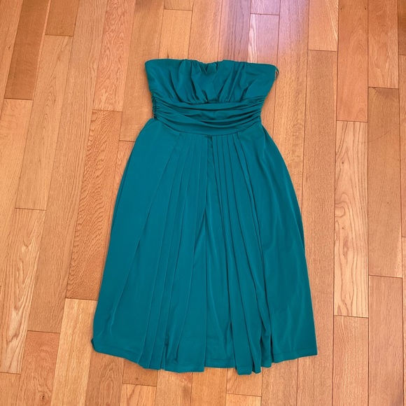 Strapless Teal prom / formal dress - Picture 7 of 8